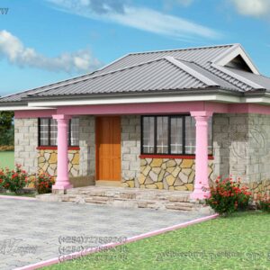 2-Bedroom Bungalow Plan